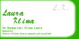 laura klima business card